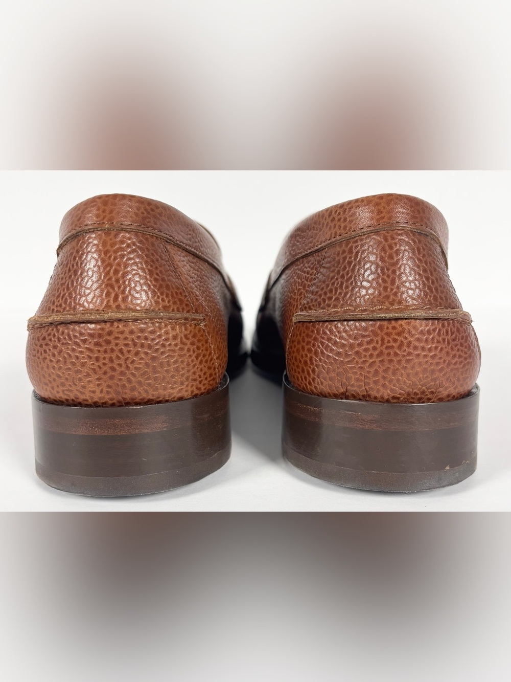 Sid Mashburn Handsewn Penny Loafer in Scotch Pebble Grain Leather - Picture 7 of 12
